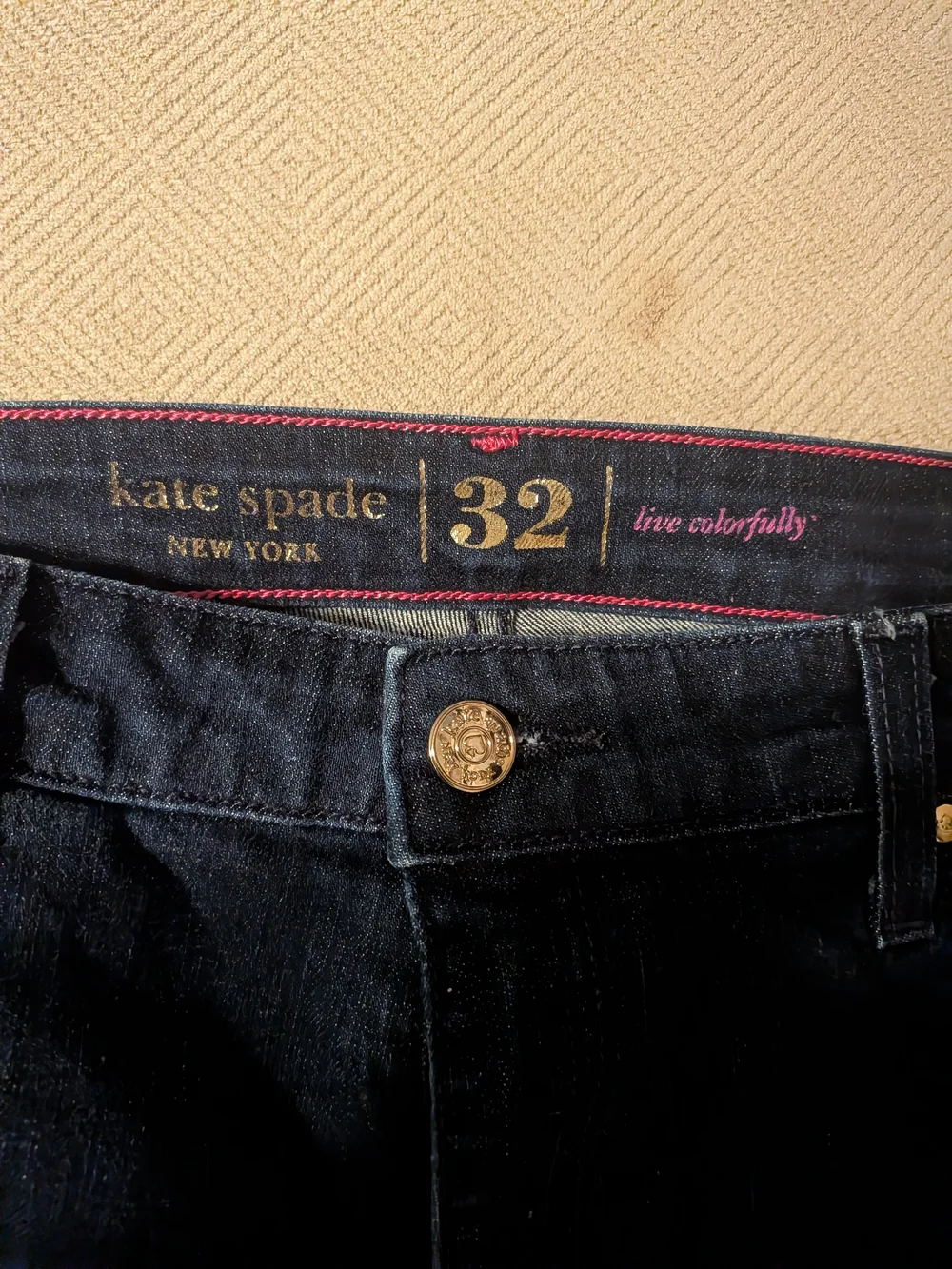 Kate Spade Live Colorfully Deep Indigo Wash Women’s Jeans - Size 32
